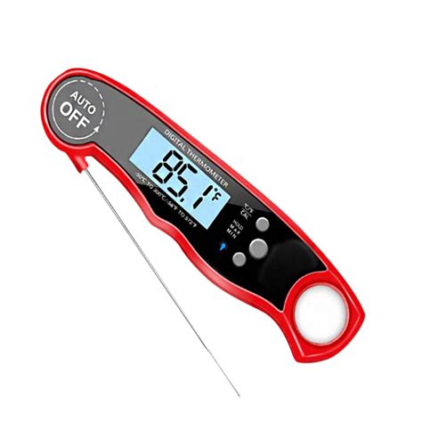 Meat Thermometer Waterproof Instant Read Thermometer With Large