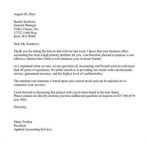 32 Sample Business Proposal Letters | Business proposal letter
