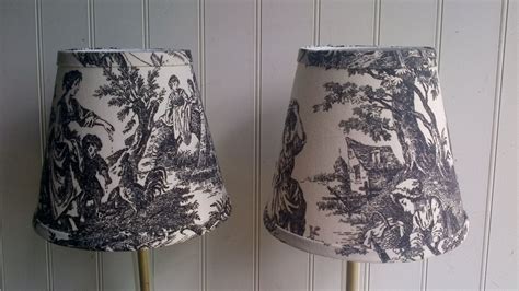 Black And White Toile Lampshade French Toile Clip Lampshade Etsy