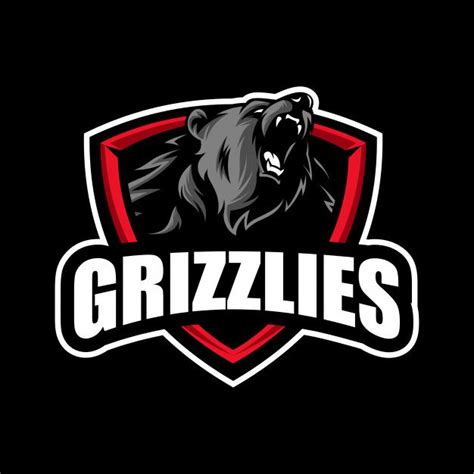Premium Vector Grizzly Bear Mascot Logos Esportivos Design De