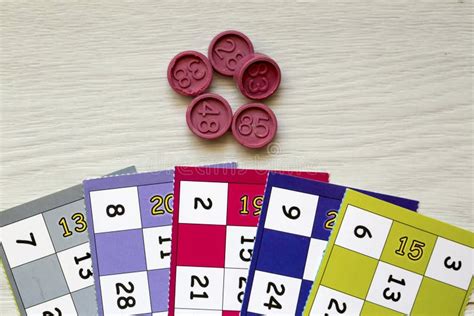 Colorful Bingo Game Cards Stock Image Image Of Bingo 127637611