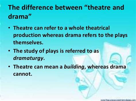 Difference Between Drama And Theatre Drama Theatre Theatre Drama