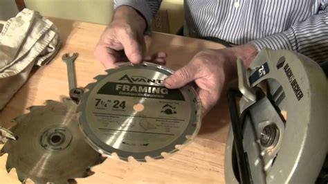 How To Change The Blade In A Circular Saw Youtube