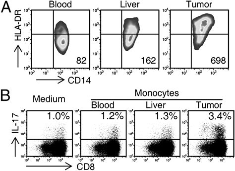 Tumor Activated Monocytes Promote Expansion Of Il 17producing Cd8 T