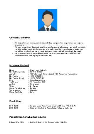 Bingung membuat curriculum vitae (cv) atau resume yang menarik hrd? Download 38+ Contoh Resume Bahasa Melayu