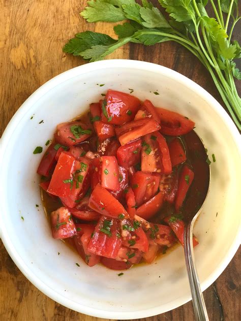 Easy Marinated Tomatoes A Southern Soul