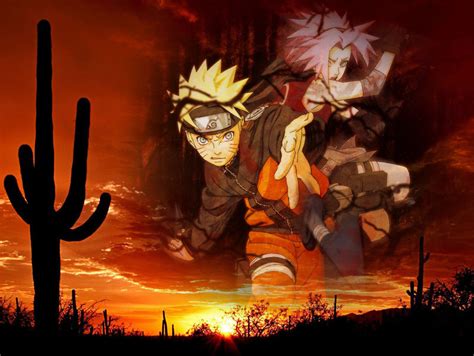 Naruto And Sakura Sunset Wallpaper 2 By Weissdrum On Deviantart