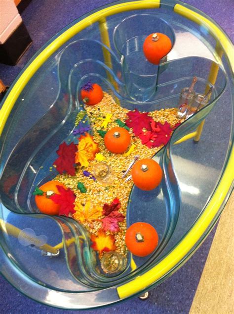 Young Womens Activities Ideas Fall Sensory Table For My Preschoolers