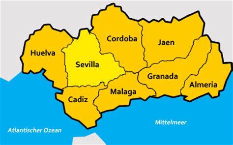 Karte und routenplaner von hot maps. Sevilla (Provinz) in Andalusien