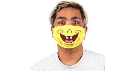 Licensed Spongebob Squarepants Face Mask Halloween Costumes With Face