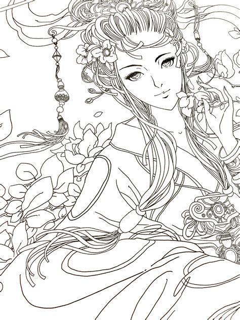 Anime Coloring Pages For Adults Ttcsaalstadtde