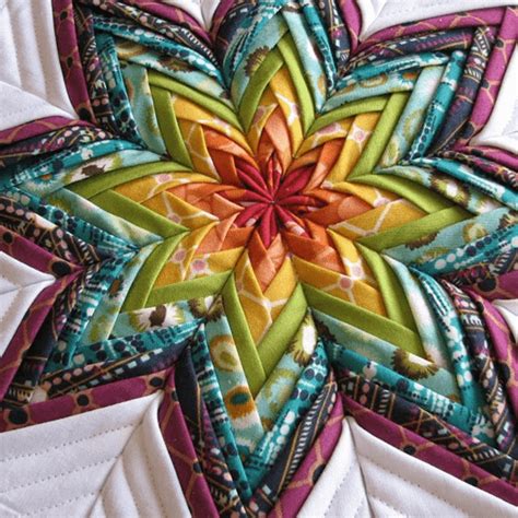 Folded Fabric Star Pattern Free Fabrici