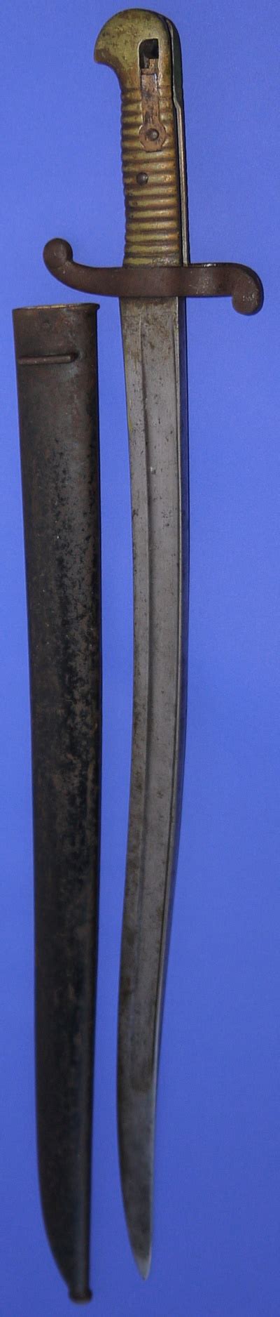 French M1842 Yataghan Rifle Bayonet