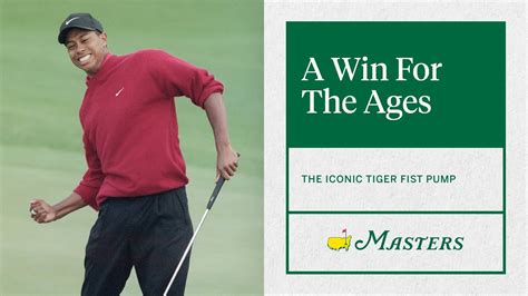 Masters Patrons Celebrate Tiger Woods Iconic Fist Pump The Masters