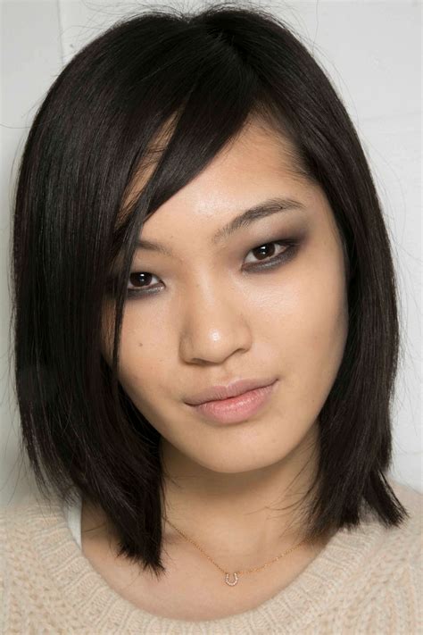 Short Haircuts For Asian Faces Wavy Haircut