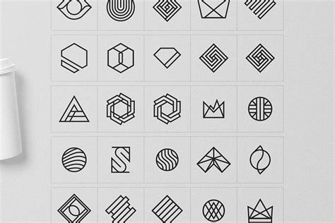Geometric Logos Vol 2 29288 Geometric Logo Geometric Geometric Tattoo