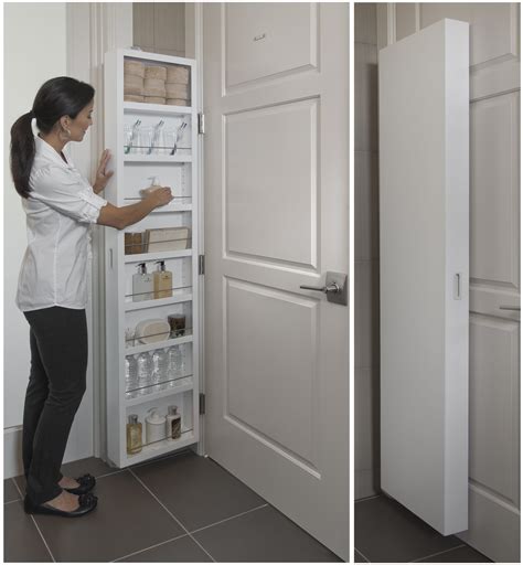 Cabidor Classic Behind The Door Concealed Storage Cabinet White