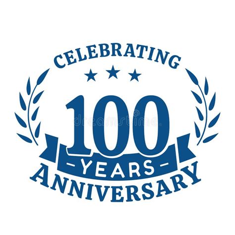 100 Years Anniversary Celebration Logotype 100th Anniversary Logo