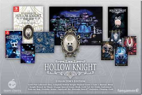 Hollow Knight Collectors Edition Includes A Map And A Brooch Siliconera