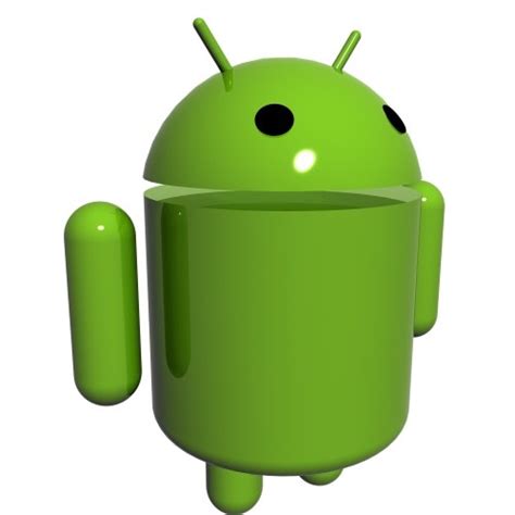 3d Model Android Logo