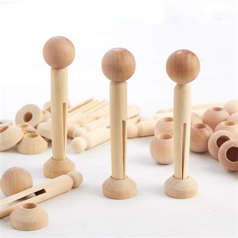 Unfinished Wooden Clothespin Dolls Clothespins Wood Crafts Craft