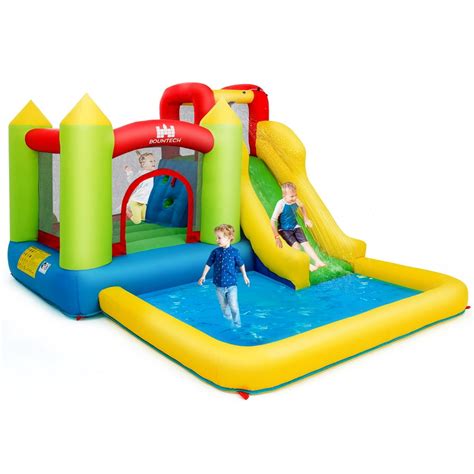 Inflatable Bounce House Water Slide Jump Bouncer Wclimbing Wall And