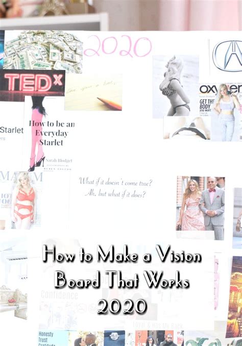 How To Make A Vision Board That Works 2020 Inspired By The Amber