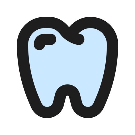 Free Tooth Flat Color Outline Icon 19858873 Png With Transparent Background