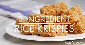 3-Ingredient Peanut Butter Rice Krispies