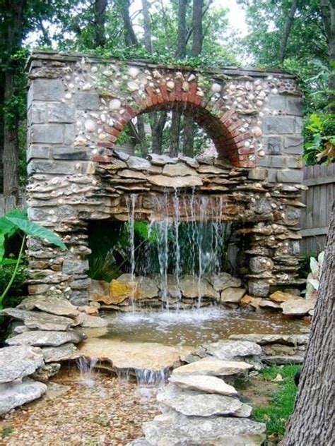 40 Beautiful Garden Fountain Ideas Bored Art Waterfalls Backyard