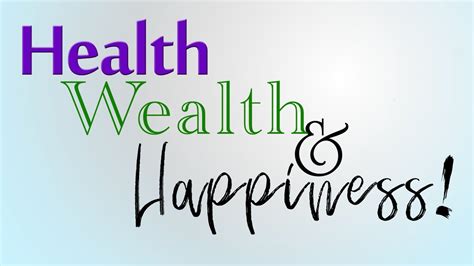Health Wealth Happiness Breakthrough Medicine Youtube