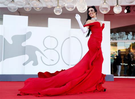 Georgina Rodriguez Stuns In Flowing Red Dress On The 2023 Venice Film