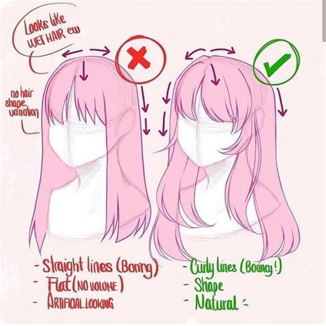 Hair Reference Drawing
