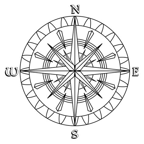 Compass Rose Coloring Pages Free Coloring Pages Compass Rose Hot Sex Picture
