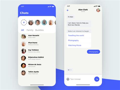 App Chat Ui Search By Muzli