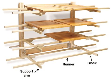 Workshop Tips Collapsible Drying Rack Woodworking Wood Furniture