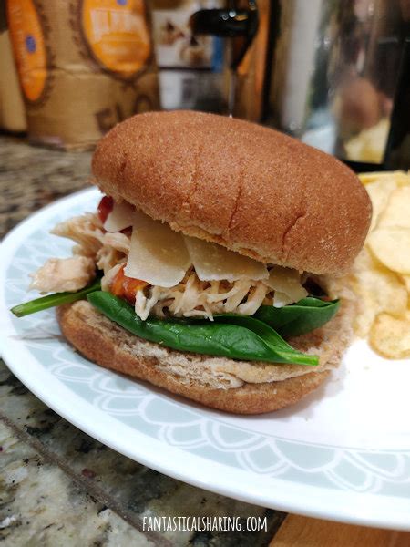 Fantastical Sharing Of Recipes Slow Cooker Chicken Alfredo Sandwiches