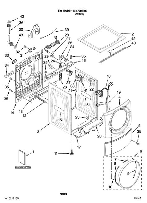Washing Machine Kenmore Washer Model 110 Parts Diagram Wiring Diagram