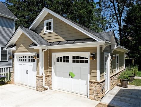 One Stall Set Back Garage Exterior Garage Design Detached Garage