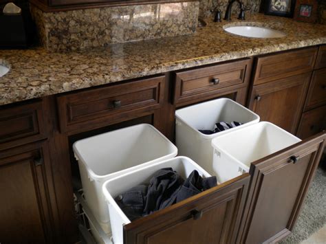 Basket glides out easily on ¾ extension rollers. Gorgeous laundry sorter in Traditional Minneapolis with ...