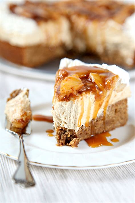 Homemade Caramel Apple Cheesecake Baking Beauty