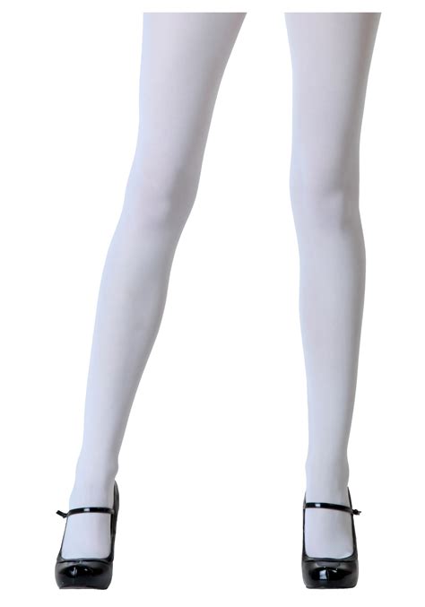 Plus Size White Tights