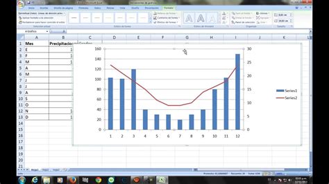 Microsoft Excel Hacer Un Grafico Con Dos Ejes Youtube