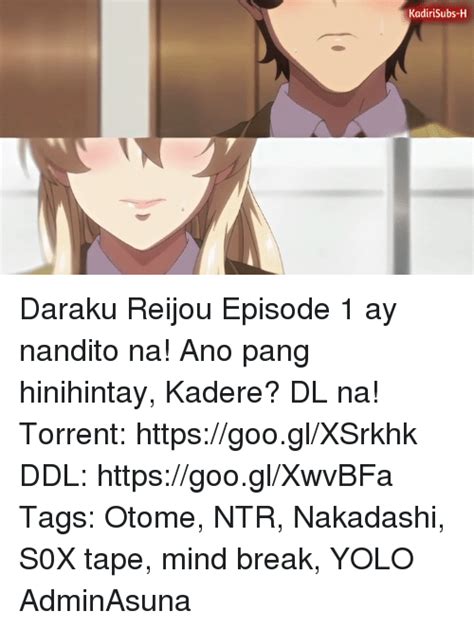 Kadirisubs H Daraku Reijou Episode Ay Nandito Na Ano Pang Hinihintay