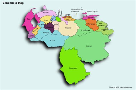 Genera Grafico De Mapa De Venezuela