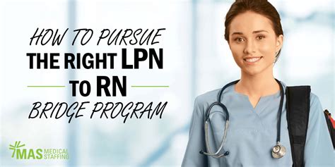 How To Pursue The Right Lpn To Rn Bridge Program Mas Medical Staffing