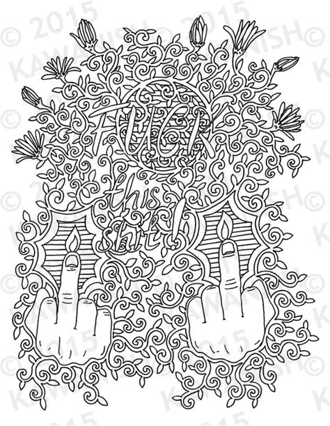 You can now print this beautiful fuck off word coloring page or color online for free. fuck this shit adult coloring page gift wall art funny humor
