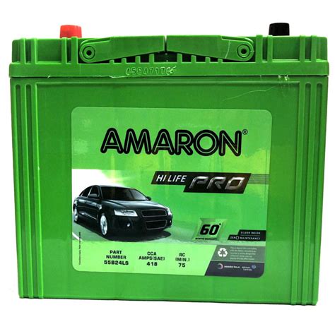 Amaron Battery 55b24ls 45ah 1pc Kingdom Of Spares The World Of
