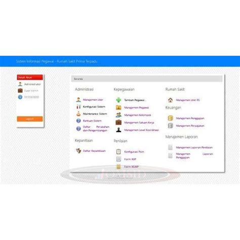 Jual Aplikasi Web Sistem Informasi Pegawai Rumah Sakit Di Seller Omsid Computer Wanasari Kab