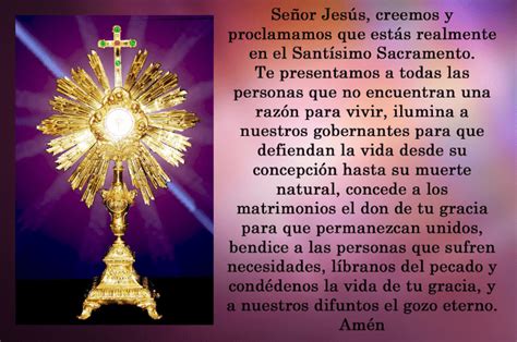 Oraciones Al Santisimo Expuesto Oraciones Para Adorar Al Santisimo Lifecoach